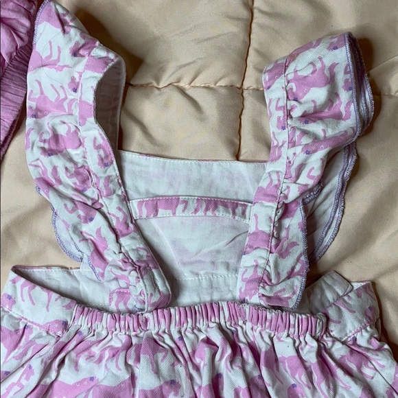 Hatley Horses Ruffle Dress & Bloomer Set - Picture 4 of 5